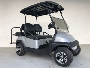Silver Low Profile Club Car Precedent Golf Cart 01